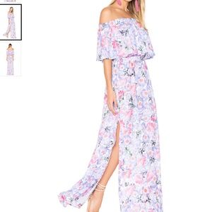 Hacienda Maxi Dress By Show Me Your Mumu Color Poppy Daze Size M Purple Floral